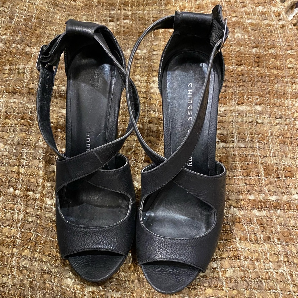 Black Wedges - Size 7